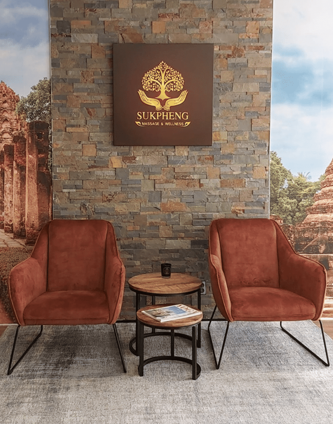 Wachtruimte bij Sukpheng Massage & Wellness in Oldenzaal